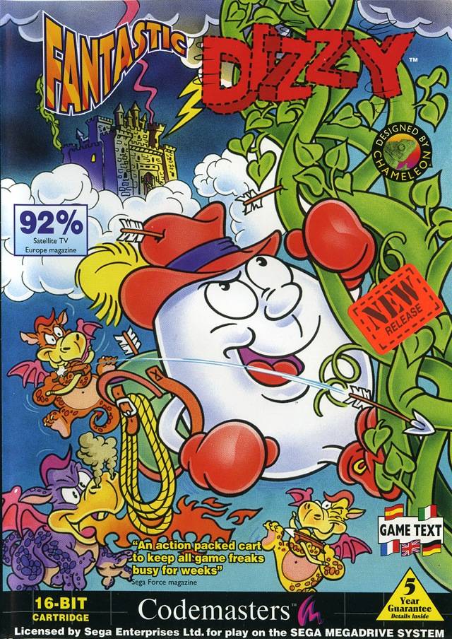 Fantastic adventures of Dizzy - игра для сега, sega mega drive (Genesis) Fantastic adventures of Dizzy - игра для sega